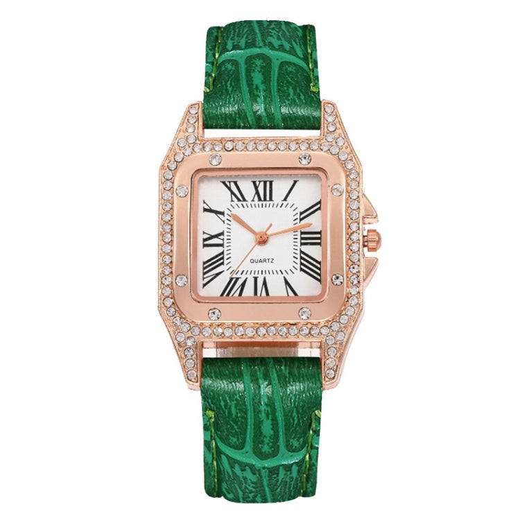 Women Fashion Tonneau Square Strap Quartz Watch Reluova