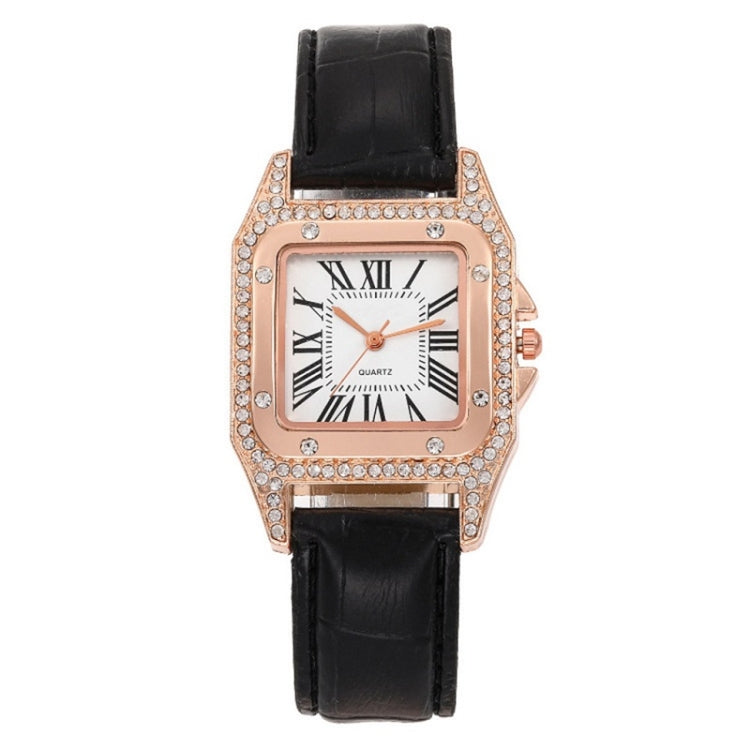 Women Fashion Tonneau Square Strap Quartz Watch Reluova