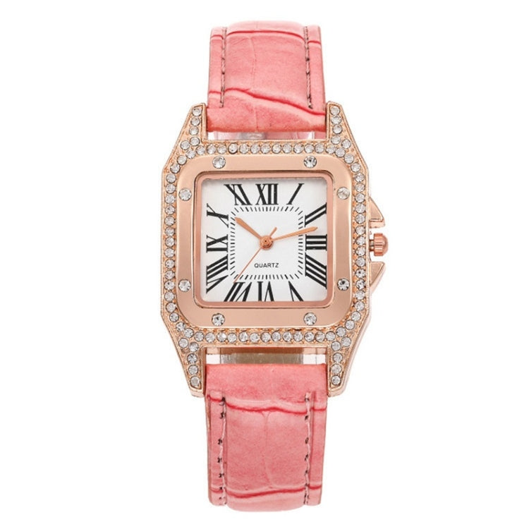 Women Fashion Tonneau Square Strap Quartz Watch