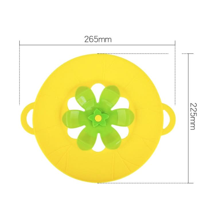 Silicone Flower Spill-proof Pot Lid Rotatable Pot Lid Kitchen Gadget, Size: Reluova