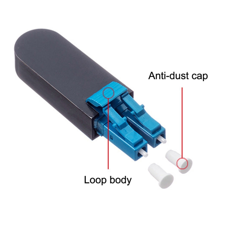 LC / UPC Optical Fiber Connecter LC Back Loop Module Single Mode Optical Fiber Loopers My Store