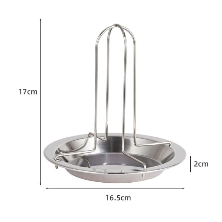 Outdoor Camp Thickening Barbecue Grill Roasting Chicken Rack Roasting Chicken Pan Reluova