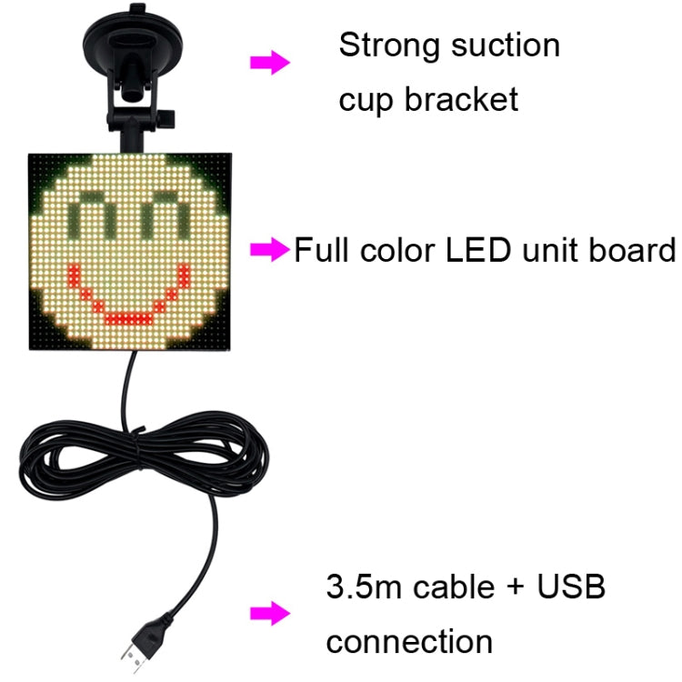 Full Color Emoji Picture LED Car Display Wireless Transmission Wifi Custom ÎҵÄÉ̵ê