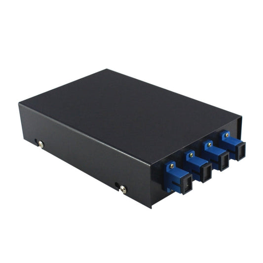 4 Ports Desktop Optical Fiber Terminal Box Founded Wall With SC Tailed Fiber Flange-Reluova