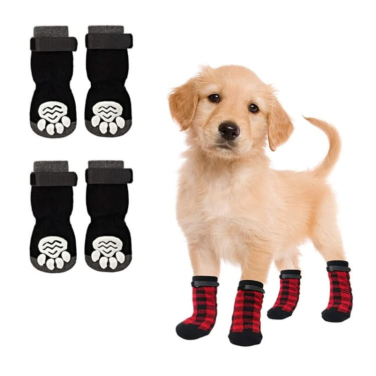 4pcs Dog Knitted Breathable Footwear Outdoor Non-slip Pet Socks - Reluova