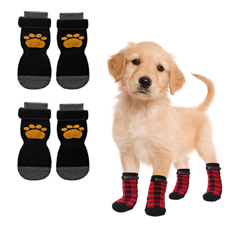 4pcs Dog Knitted Breathable Footwear Outdoor Non-slip Pet Socks - Reluova