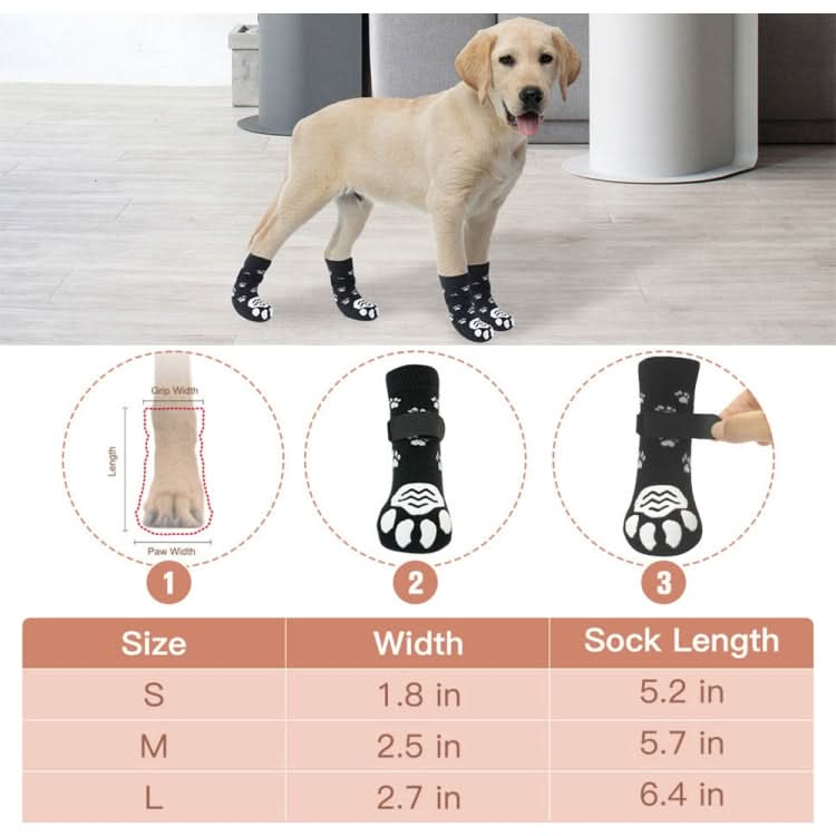 4pcs Dog Knitted Breathable Footwear Outdoor Non-slip Pet Socks - Reluova