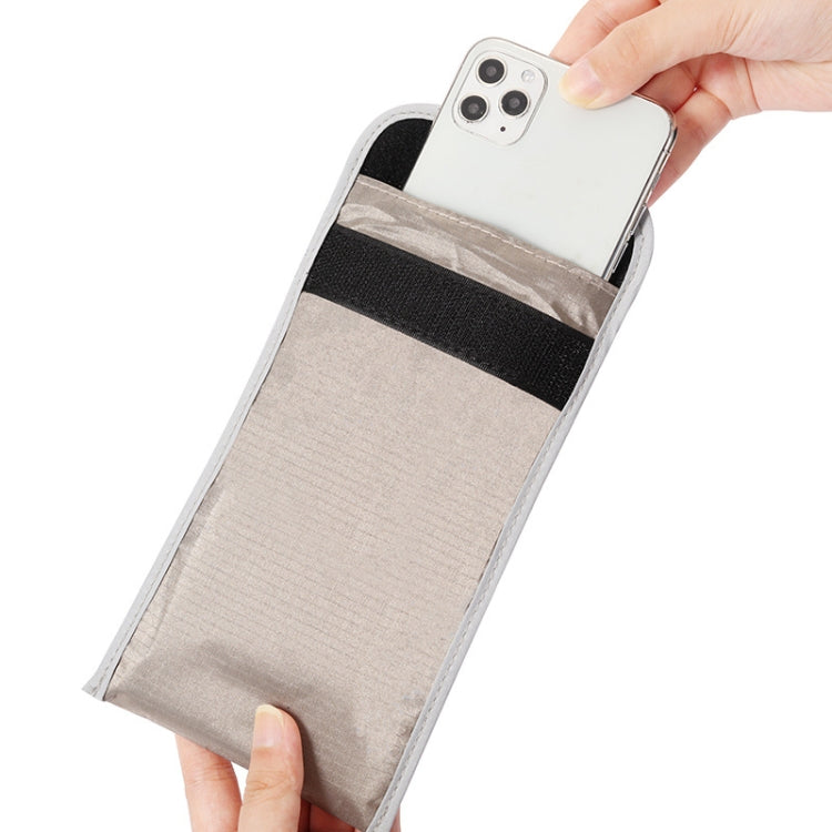 6.5 inch Anti-radiation RFID Signal Shielding Anti-location Mobile Phone Bag