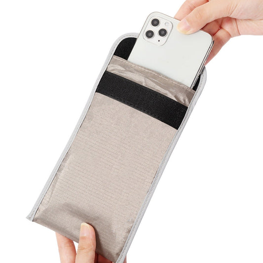 6.5 inch Anti-radiation RFID Signal Shielding Anti-location Mobile Phone Bag Reluova