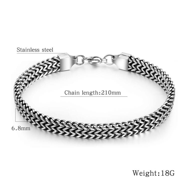 Retro Style Titanium Steel Men Bracelet Personal  Accessories Reluova