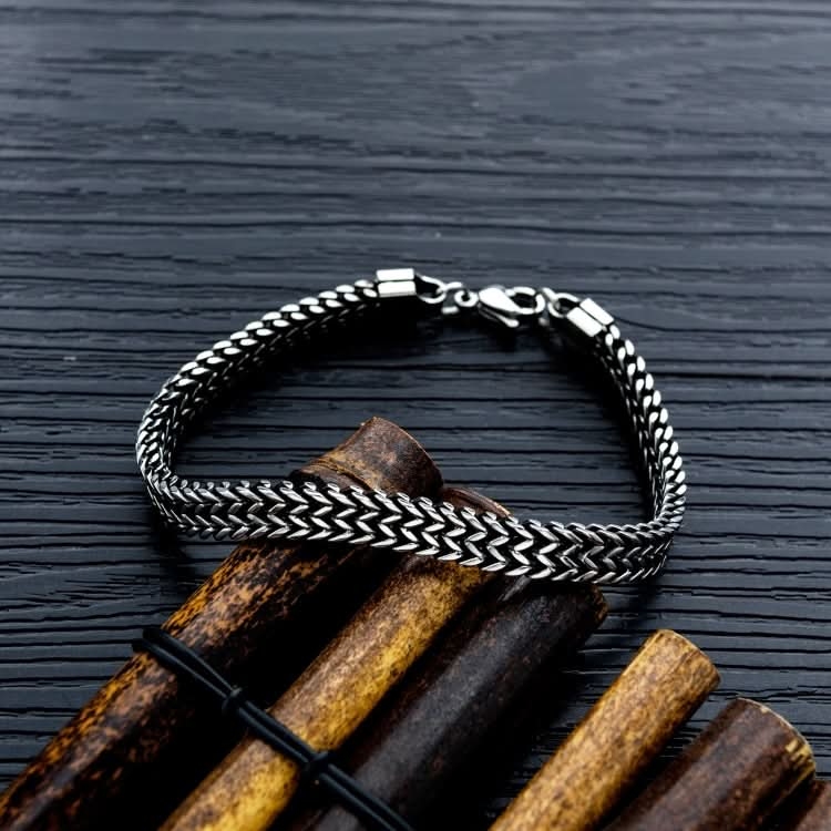 Retro Style Titanium Steel Men Bracelet Personal  Accessories Reluova