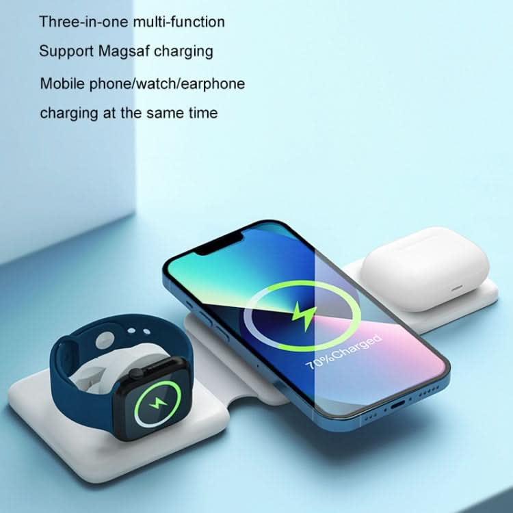 HQ-UD14 Folding 3 In 1 Wireless Charger For iPhone Series/QI Mobile & Apple Watch & AirPods