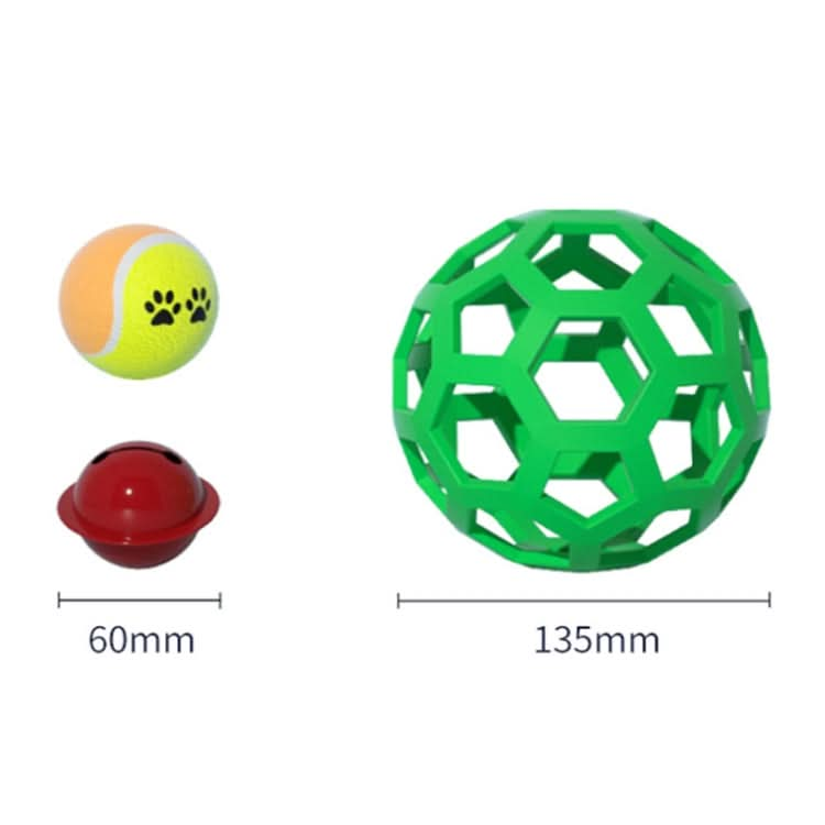 1030001 Dog Toy Hollow Ball Bite-resistant Elastic Pet Rubber Toy Balls, Spec: - Reluova