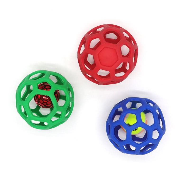 1030001 Dog Toy Hollow Ball Bite-resistant Elastic Pet Rubber Toy Balls, Spec: - Reluova