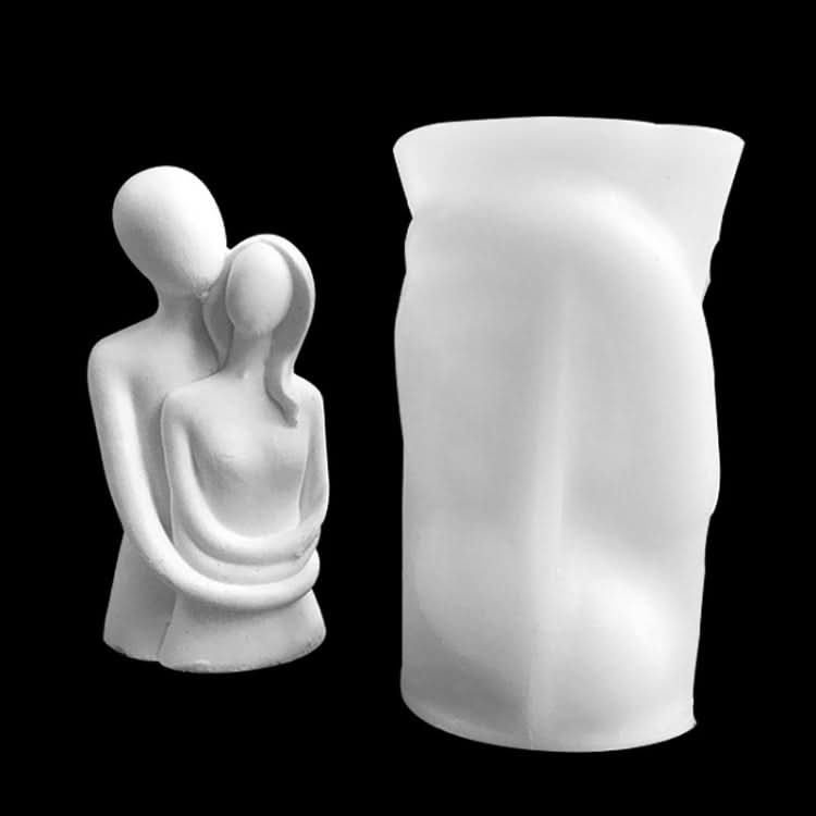 Q047 Portrait Hug Couple Candle Silicone Mold DIY Aromatherapy Gypsum Ornaments Cake Decorative Baking Mold Reluova