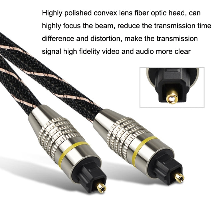 EMK HB/A6.0 SPDIF Interface Digital High-Definition Audio Optical Fiber Cable, Length: My Store