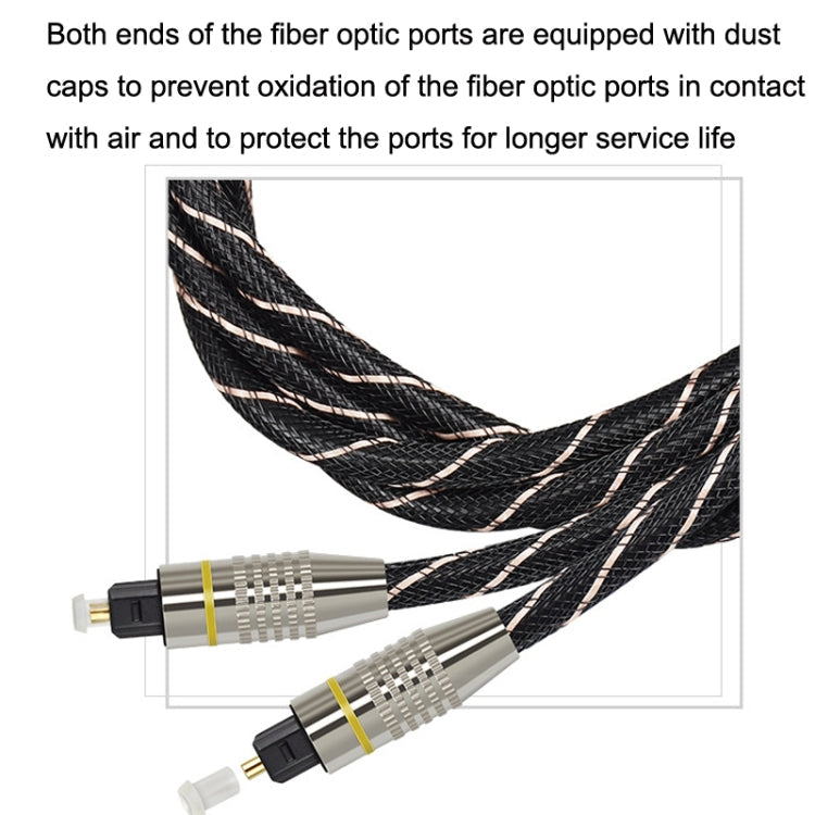 EMK HB/A6.0 SPDIF Interface Digital High-Definition Audio Optical Fiber Cable, Length: My Store