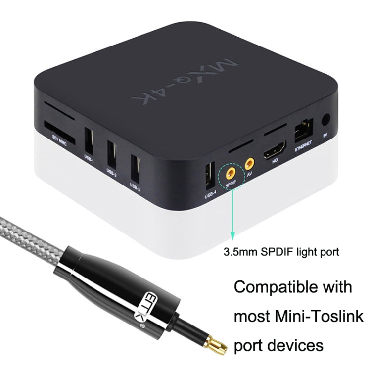 EMK QH4.0 Mini Toslink 3.5mm Interface SPDIF Audio Fiber Optical, Length: My Store