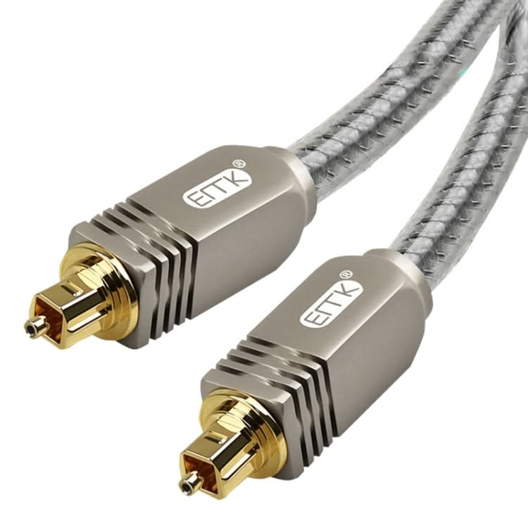 EMK YL/B Audio Digital Optical Fiber Cable Square To Square Audio Connection Cable, Length: My Store