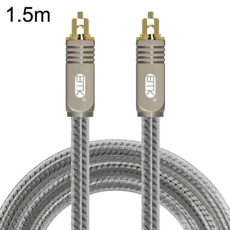 EMK YL/B Audio Digital Optical Fiber Cable Square To Square Audio Connection Cable, Length: My Store