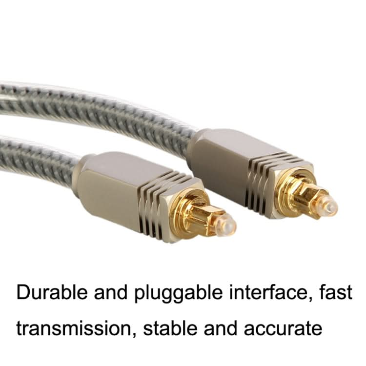 EMK YL/B Audio Digital Optical Fiber Cable Square To Square Audio Connection Cable, Length: My Store