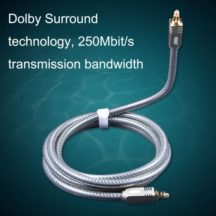 EMK YL/B Audio Digital Optical Fiber Cable Square To Square Audio Connection Cable, Length: My Store