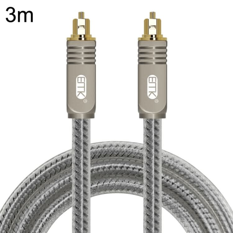 EMK YL/B Audio Digital Optical Fiber Cable Square To Square Audio Connection Cable, Length: My Store