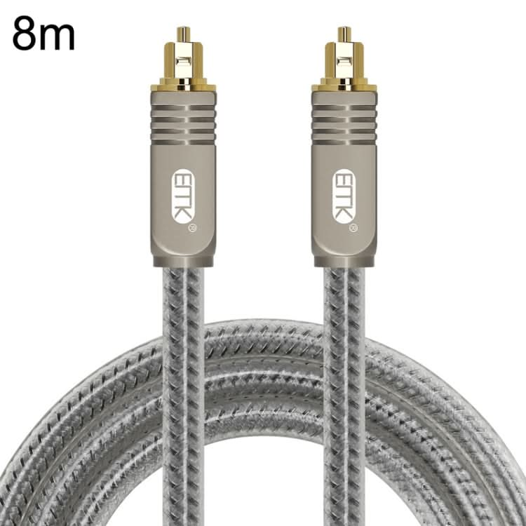 EMK YL/B Audio Digital Optical Fiber Cable Square To Square Audio Connection Cable, Length: My Store