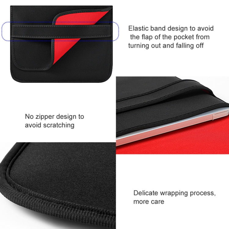 Neoprene Laptop Lining Bag Horizontal Section Flap Clutch Bag My Store