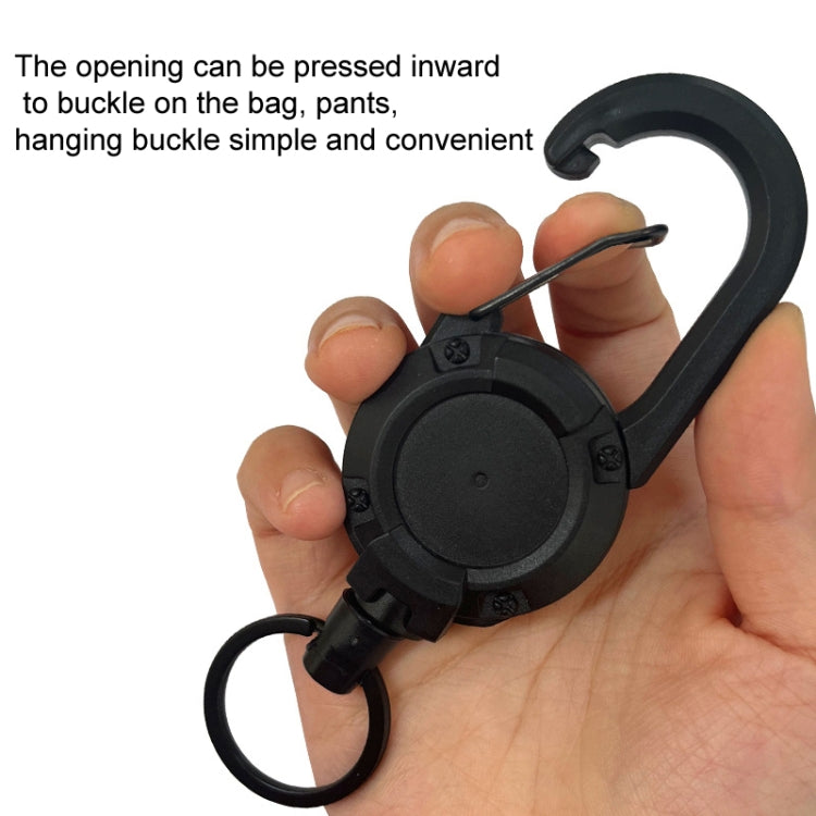 Backpack Carabiner Plastic Retractable Pull Badge Reel Reluova