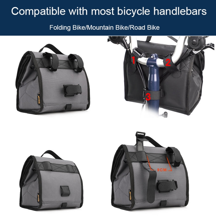 Rhinowalk RK9106 Foldable Outdoor Cycling Handlebar Bag Multifunctional Bike Bag Reluova