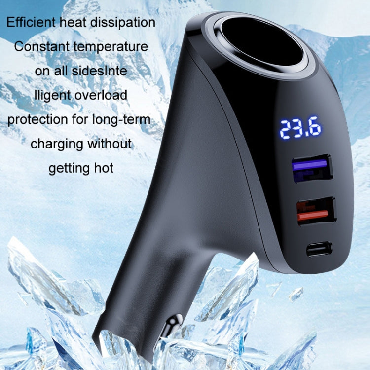 Car Charger Multifunctional Digital Display QC Charging Cigarette Lighter Adapter ÎҵÄÉ̵ê