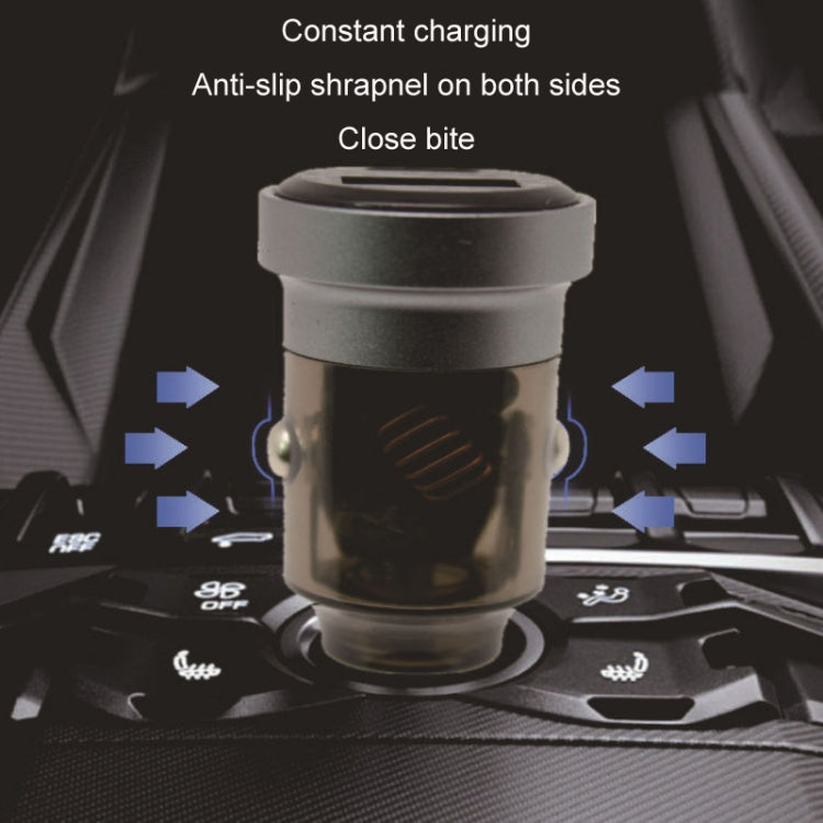 PD+QC Mini Transparent Super Fast Charge Car Cigarette Lighter Charger