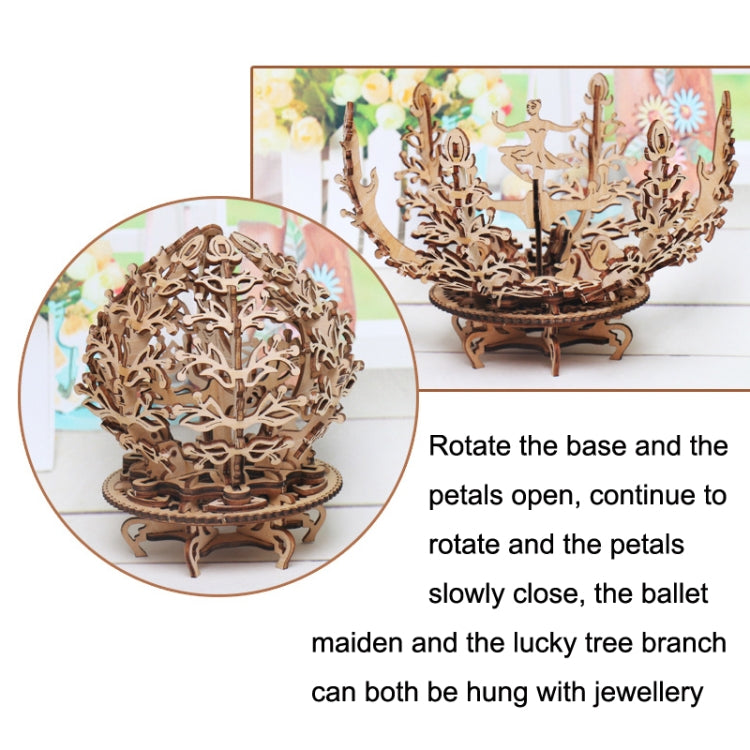 Wooden Puzzle Toy 3D Puzzle Assembly Box DIY Gift Desktop Ornaments, Style: