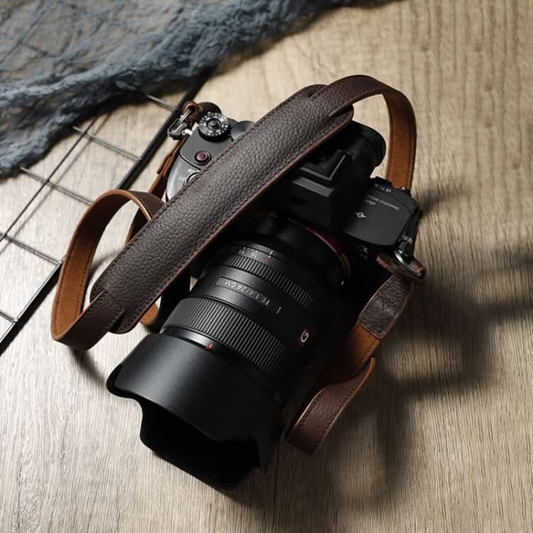 Outdoor Photography Cowhide Leather Camera Shoulder Hanging Neck Winding Strap, Spec: My Store