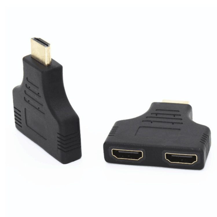 5pcs HDMI Male To 2 HDMI Female Adapter HD Computer Conversion Transformation Plug My Store