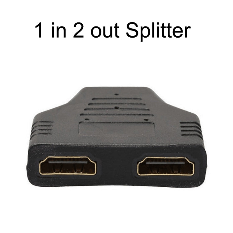 5pcs HDMI Male To 2 HDMI Female Adapter HD Computer Conversion Transformation Plug My Store