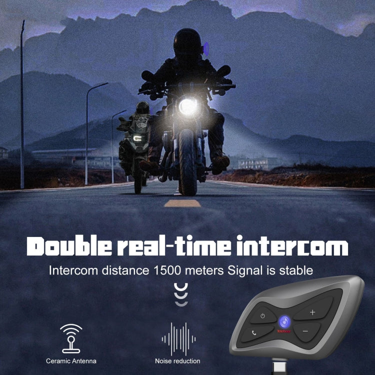 T6plus Motorcycle Helmets Smart Intercom And Bluetooth Headset Reluova