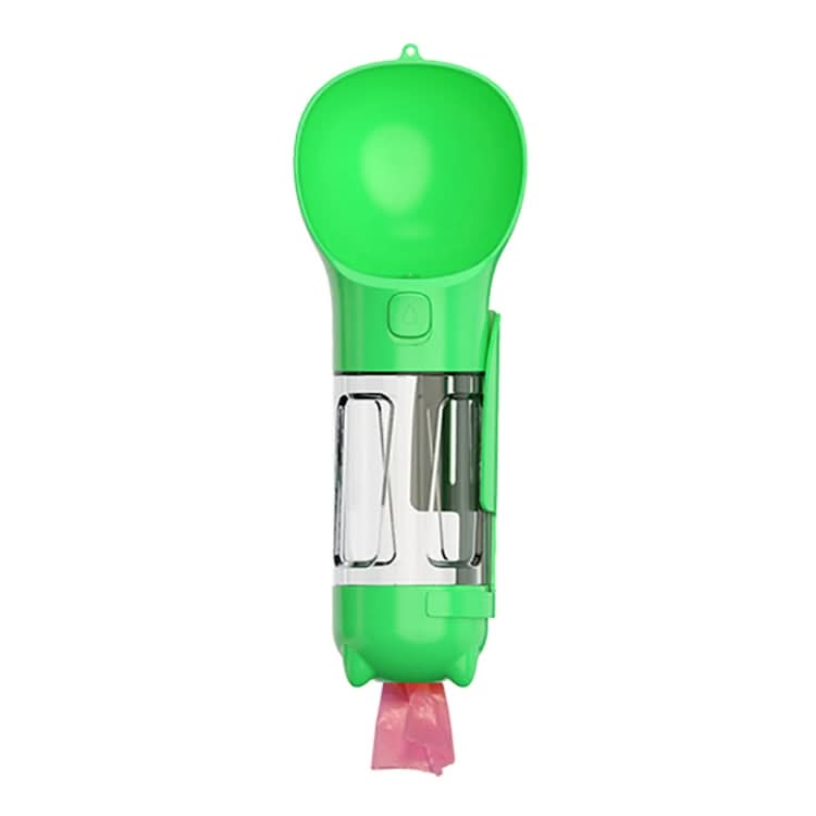 3 in 1 Leakproof Outdoor Dog Water Fountain Portable Pet Drinking Bottle, Size: 300ml(Green)-Reluova