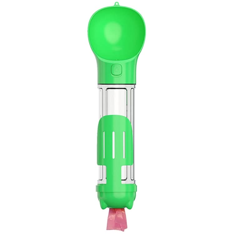 3 in 1 Leakproof Outdoor Dog Water Fountain Portable Pet Drinking Bottle, Size: 500ml(Green)-Reluova