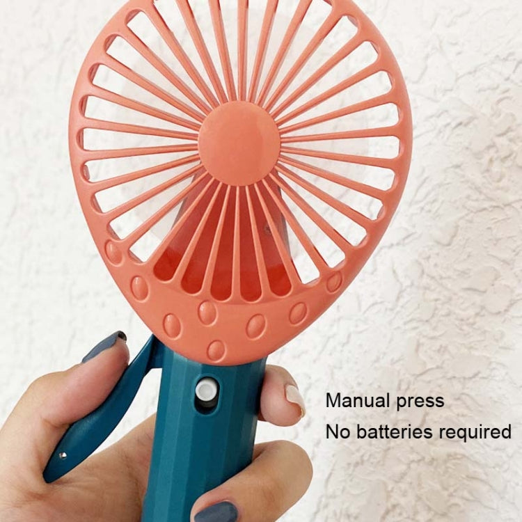 2pcs Spray Model Fruit Shape Manual Hand Pressure Small Fan