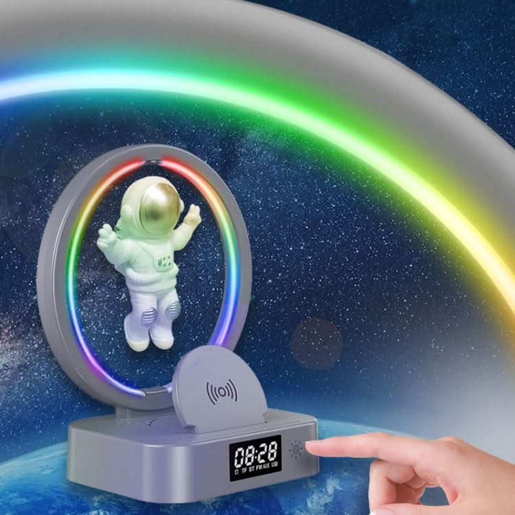 Y-558 Magnetic Levitation Astronaut TWS Bluetooth Speaker With RGB Light,Style: