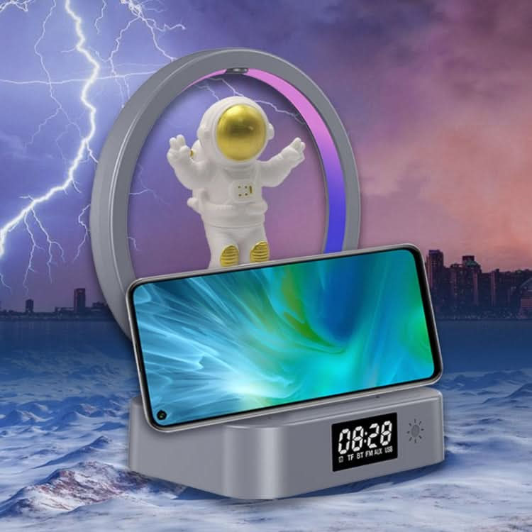 Y-558 Magnetic Levitation Astronaut TWS Bluetooth Speaker With RGB Light,Style: