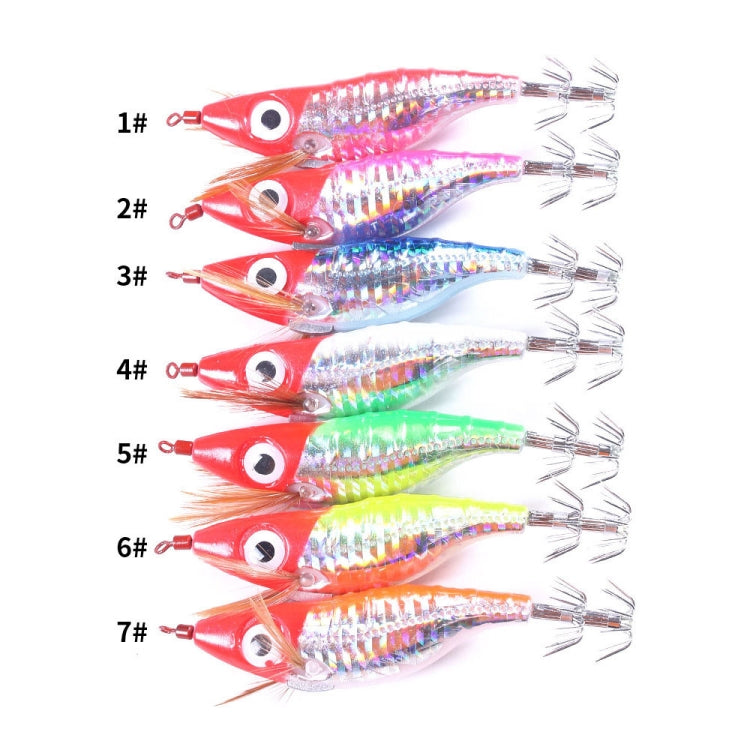 HENGJIA SJ023 Luminous Horizontal Shrimp Squid Hook Bionic Bait