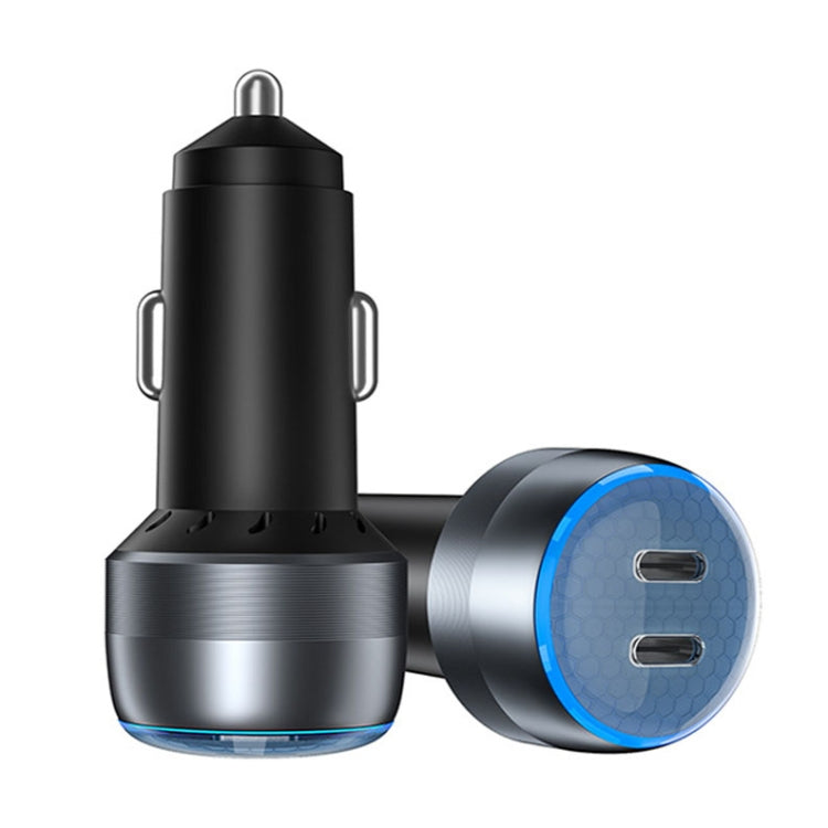 IBD355-2C Dual PD Smart Car Phone Charger With LED Light, Spec: