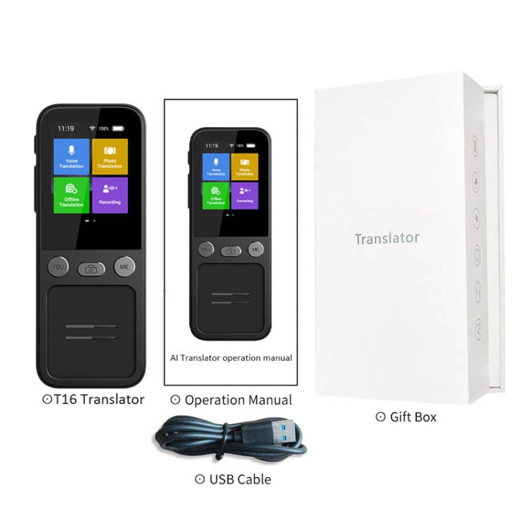 T16 Smart AI Translation Travel Translator Supports 138 Language Mutual Translation 14 Offline Translation