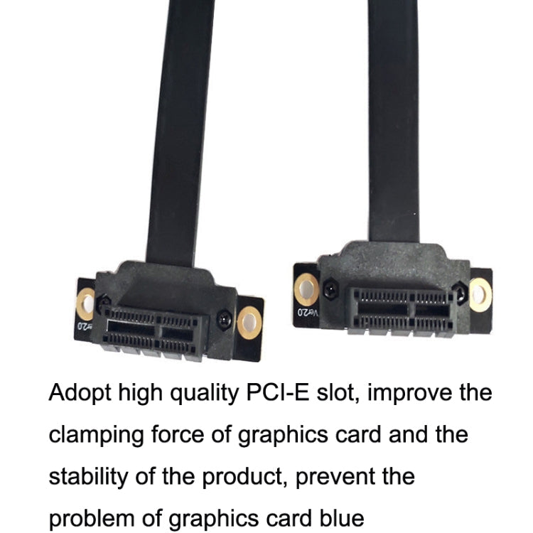 PCI-E 3.0 1X 90 Degrees Graphics Card / Wireless Network Card Extension Cable, Cable Length: My Store