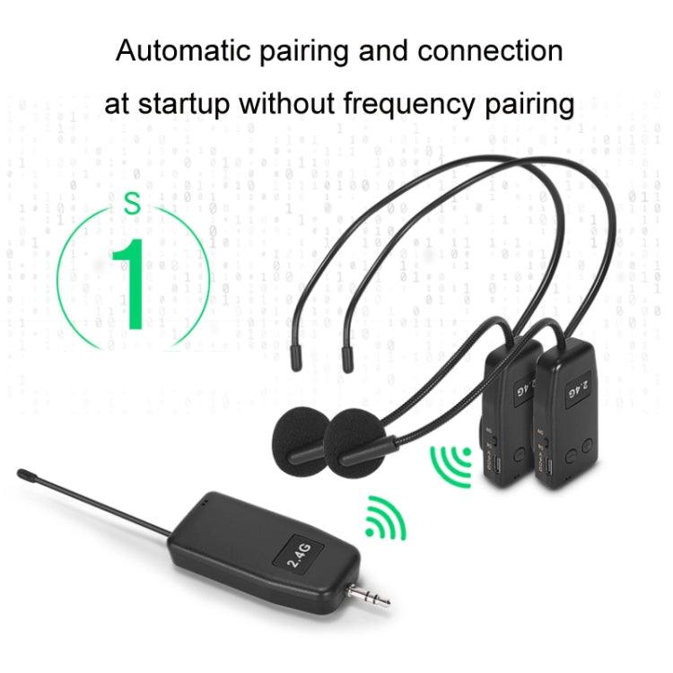 UHF Wireless Headset Microphone Lavalier Headset Amplifier