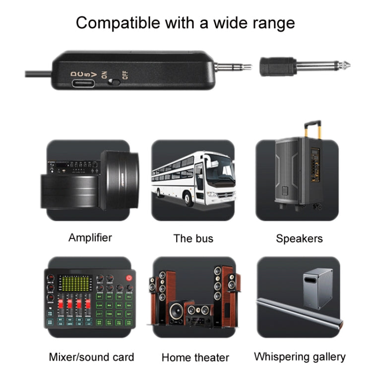 UHF Wireless Headset Microphone Lavalier Headset Amplifier Reluova