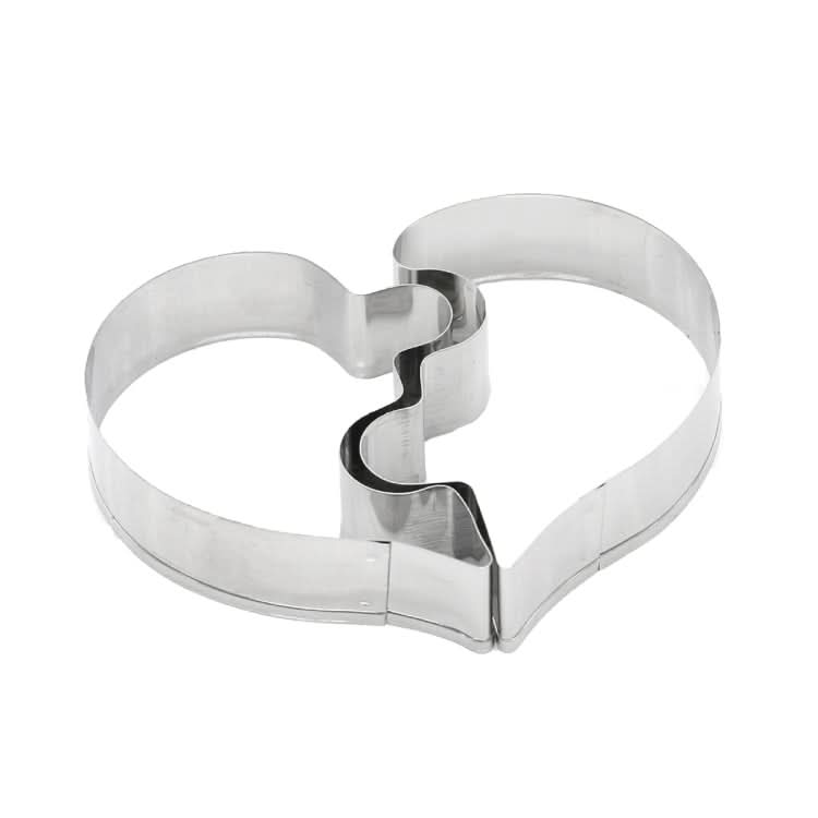 Left Heart+Right Heart Love Puzzle Biscuit Mold - Reluova